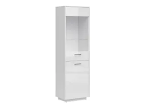 BRW FL Smart высокий шкаф с дверцами белый глянец, белый глянец REG1D1W/UCH_BLENDY-BAL/BIP фото