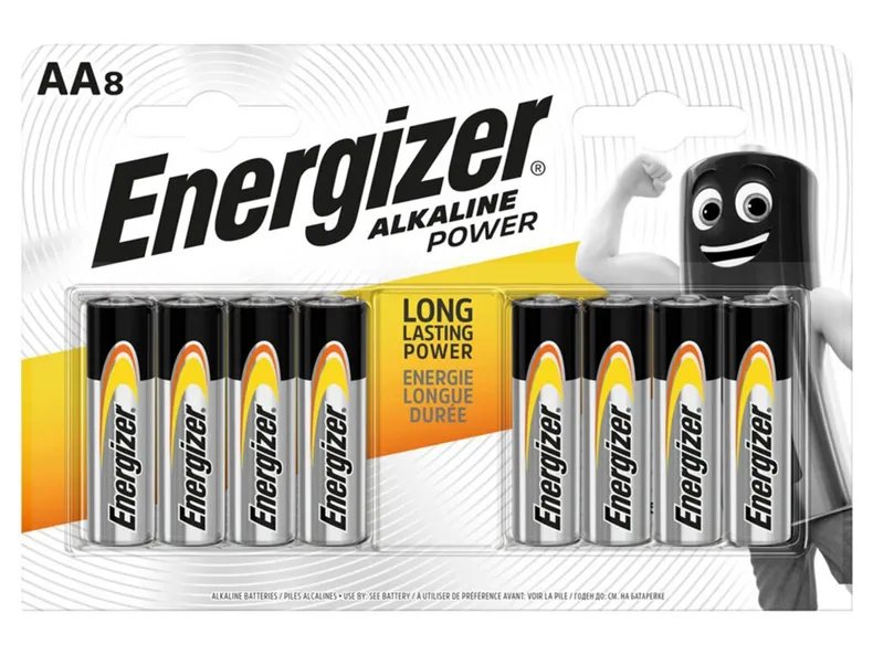 BRW Лужні батарейки Energizer AA 8шт. 084033 фото №1