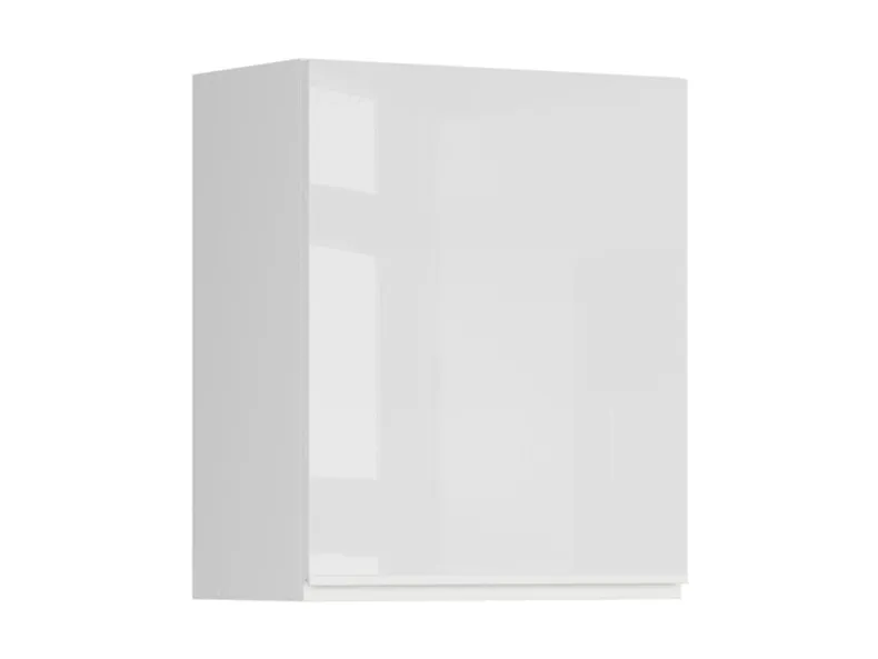 BRW Верхний кухонный шкаф Sole 60 см левый белый глянец, альпийский белый/глянцевый белый FH_G_60/72_L-BAL/BIP фото №2