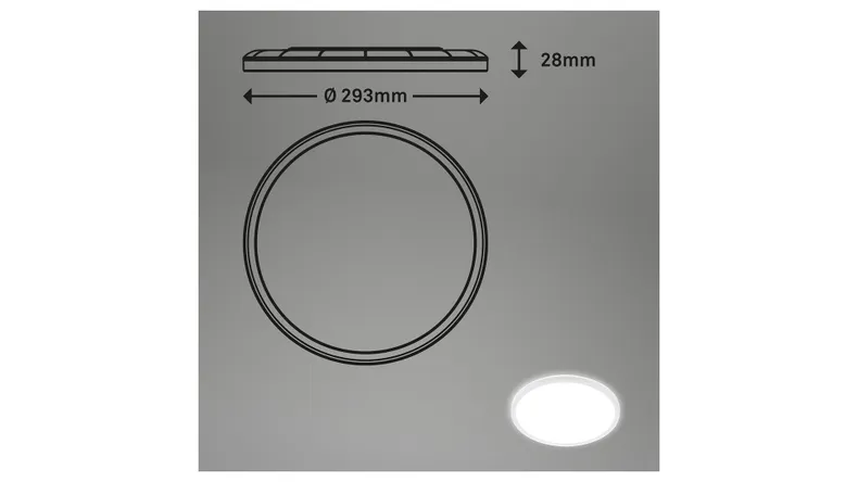 BRW Slim Led, плафон 085543 фото №4