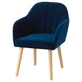 IKEA BÄSTDAL БЕСТДАЛЬ, крісло, Джупард темно-зелено-синій 305.064.42 фото