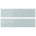 IKEA KALLARP КАЛЛАРП, фронтальная панель ящика, глянцевый светлый серо-голубой, 40x10 см 105.201.56 фото thumb №1