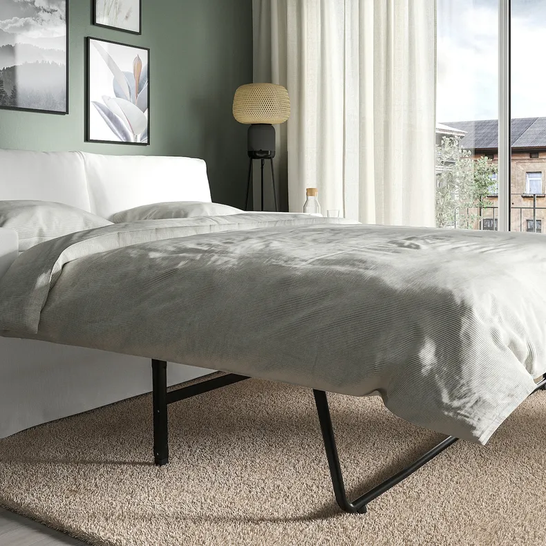 IKEA HYLTARP ХИЛЬТАРП, 2-местный диван-кровать, Халларп белый 594.895.88 фото №4