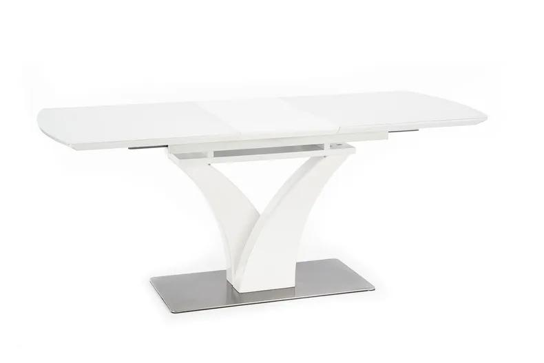 Обідній стіл розкладний HALMAR PALERMO 140-180x80 см, білий матовий фото №10
