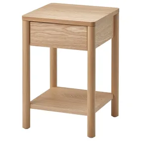 IKEA TONSTAD ТОНСТАД, приліжковий столик, дуб дубовий, 40x40x59 см 804.893.22 фото