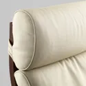 IKEA POÄNG ПОЕНГ, крісло, коричневий / блискучий ламаний білий 898.607.70 фото thumb №4
