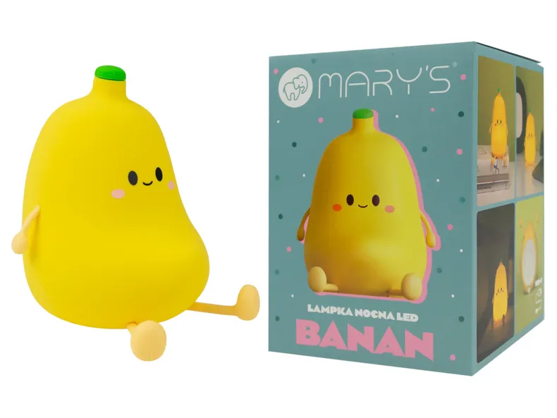 BRW Банан Mary's Banana LED силиконовый светильник желтый 096868 фото №4