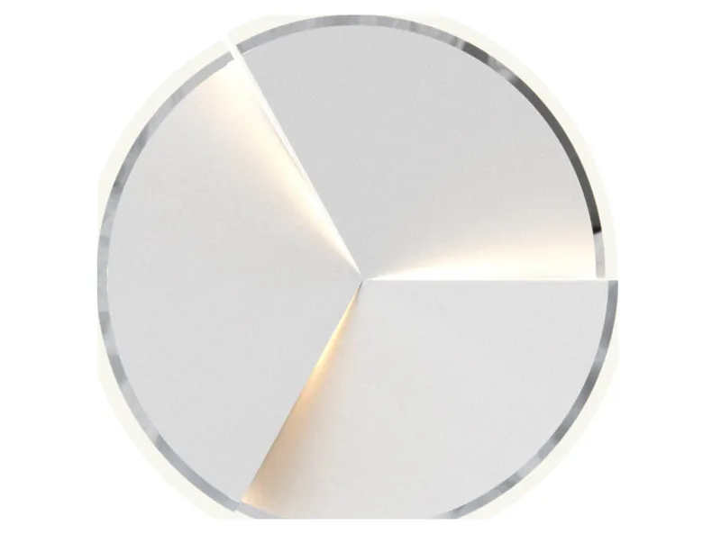 BRW Стельовий світильник Trapani LED 49 см з диммером сріблястий 091121 фото №1