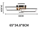 BRW Стельовий світильник Alma LED 3-точковий чорний 096699 фото thumb №3