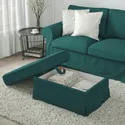 IKEA EKTORP ЭКТОРП, табурет для ног, Totebo темно-бирюзовый 393.199.12 фото thumb №3