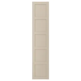 IKEA BERGSBO БЕРГСБУ, дверцята з петлями, сірий бежевий, 50x229 см 094.362.48 фото