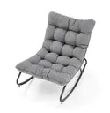 Мягкое кресло-качалка HALMAR GATTO, серый фото thumb №10