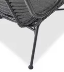 Кресло HALMAR IKARO 2 черный / серый фото thumb №4