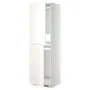 IKEA METOD МЕТОД, висока шафа для холодильнка / морозил, білий / ВЕДДІНГЕ білий, 60x60x200 см 199.207.01 фото