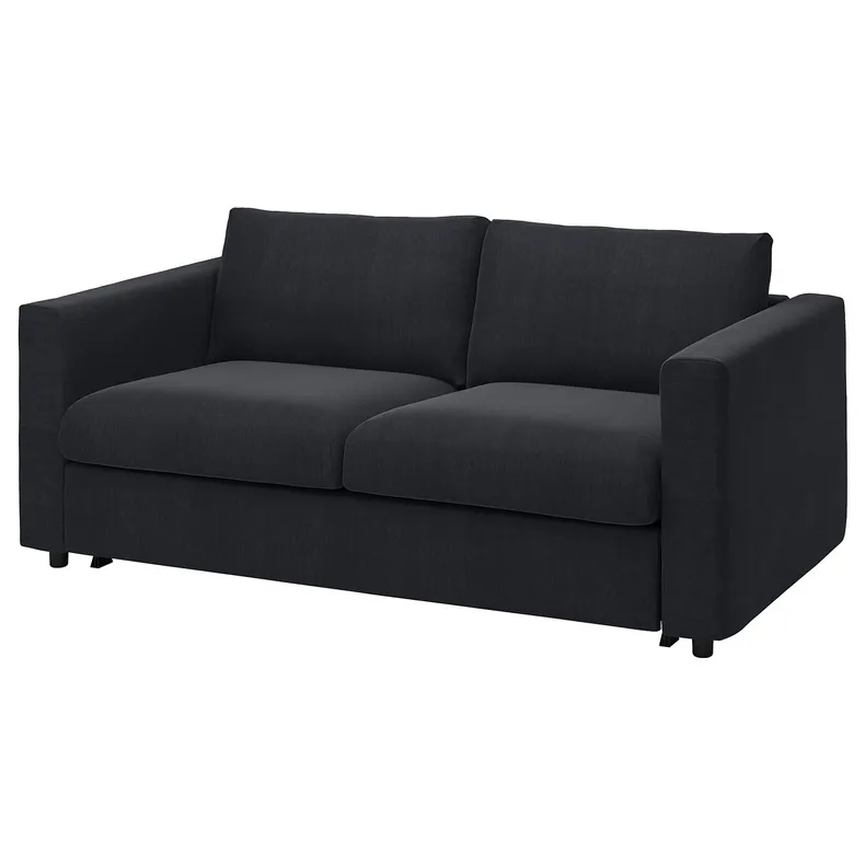 IKEA VIMLE ВИМЛЕ, чехол на 2-местный диван-кровать, Саксемара черно-синяя 193.994.53 фото №2