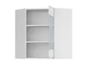 BRW Угловой кухонный шкаф Sole 60 см с витриной справа белый глянец, альпийский белый/глянцевый белый FH_GNWU_60/72_PV-BAL/BIP фото thumb №3