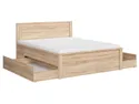 BRW Ліжко двоспальне з ламелями BRW KASPIAN 160х200 см, дуб сонома LOZ/160/T-DSO/DSO фото thumb №4