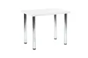 Кухонний стіл HALMAR MODEX 90x60 см хром, білий фото thumb №1
