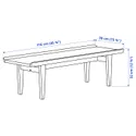 IKEA GUTTANE ГУТТАНЕ, журнальний столик, дуб, 116x39 см 105.877.12 фото thumb №6