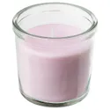 IKEA LUGNARE ЛУГНАРЕ, ароматическая свеча в стакане, жасмин / розовый, 20 часов. 005.021.05 фото thumb №1