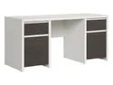 BRW Письмовий стіл BRW KASPIAN 160х65 см, білий/венге BIU2D2S/160-BI/WE фото thumb №1