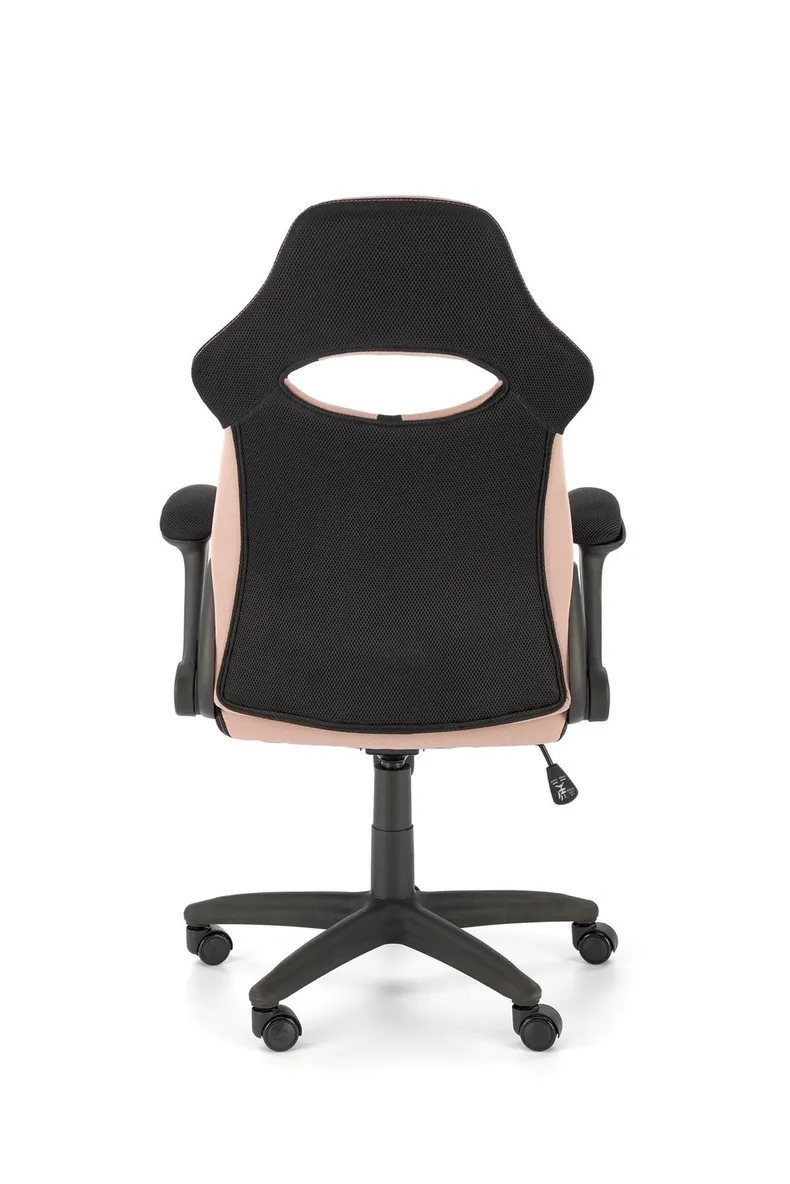 Кресло компьютерное, офисное BLOOM розовое / черное фото №7
