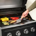 IKEA GRILLTIDER ГРІЛЛТІДЕР, лопатка для гамбургерів, нержавіюча сталь/бук, 30 см 605.908.68 фото thumb №4