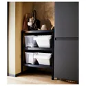 IKEA BROR БРОР, стелаж, чорний, 85x55x110 см 392.726.55 фото thumb №2