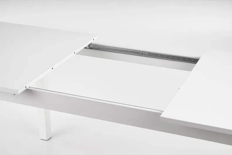 Кухонний стіл розкладний HALMAR FLORIAN 160-228x90 см, стільниця - білий, ніжки - білі фото №7