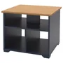 IKEA SKRUVBY СКРУВБИ, журнальный стол, черный и синий, 60x60 см 705.319.82 фото
