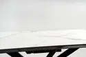 Кухонний стіл розкладний HALMAR DIESEL 160-200x90 см, стільниця - білий мармур / темно-сірий, ніжки - чорні фото thumb №16