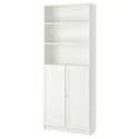 IKEA BILLY БІЛЛІ / OXBERG ОКСБЕРГ, книжкова шафа з дверцятами, білий, 80x30x202 см 292.810.66 фото thumb №1