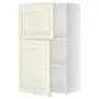 IKEA METOD МЕТОД, навісна шафа з полицями / 2 дверцят, білий / БУДБІН кремово-білий, 60x100 см 694.651.48 фото