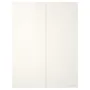 IKEA HASVIK ХАСВІК, розсувні дверцята, 2 шт., глянцевий білий, 150x236 см 005.215.52 фото