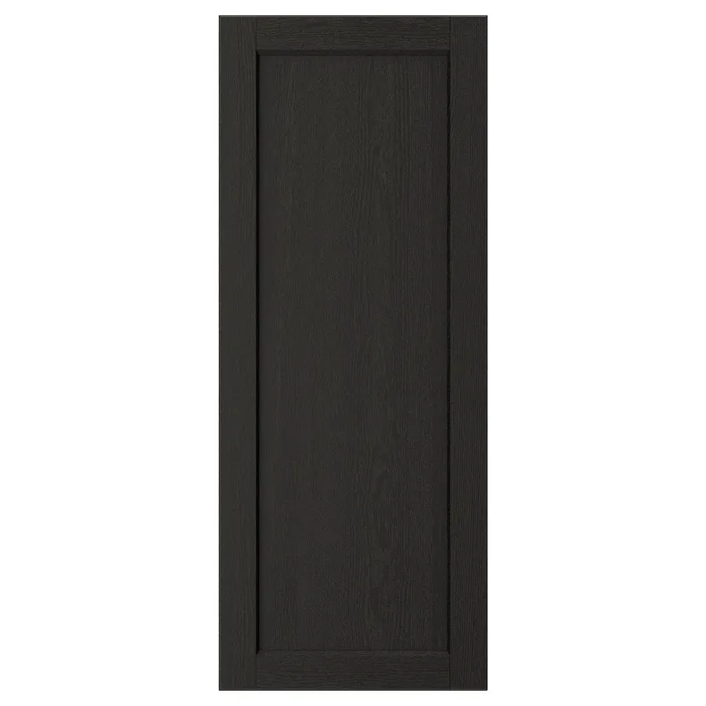 IKEA LERHYTTAN ЛЕРХЮТТАН, дверцята, чорна морилка, 40x100 см 103.560.52 фото №1