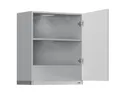 Кухонный шкаф BRW Top Line 60 см с вытяжкой правый серый глянец, серый гранола/серый глянец TV_GOO_60/68_P_FL_BRW-SZG/SP/IX фото thumb №3
