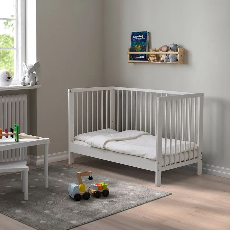 IKEA GULLIVER ГУЛЛІВЕР, ліжко для немовлят, білий, 60x120 см 102.485.19 фото №4