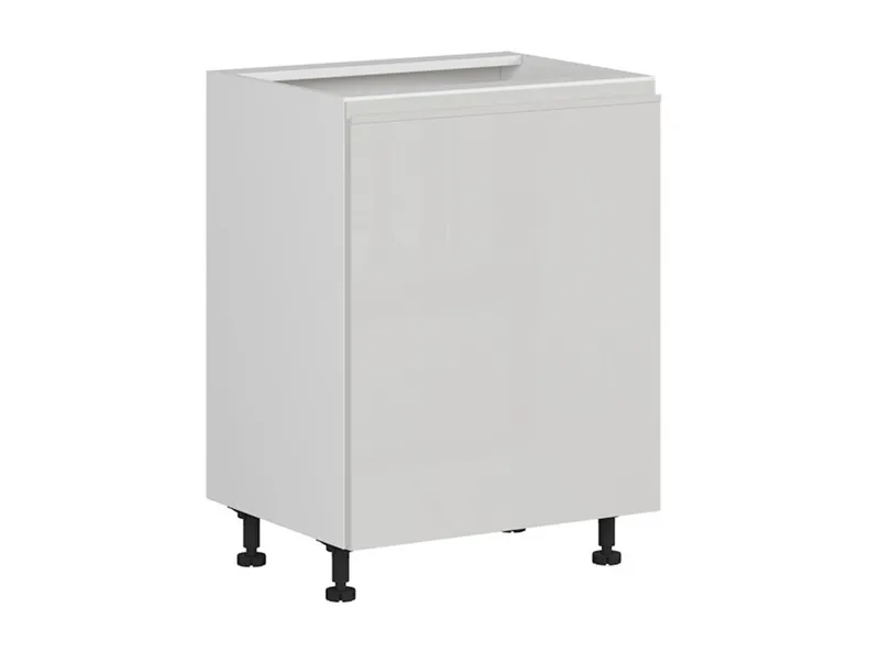 BRW Базовый шкаф для кухни Sole 60 см правый светло-серый глянец, альпийский белый/светло-серый глянец FH_D_60/82_P-BAL/XRAL7047 фото №2