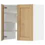IKEA METOD МЕТОД, настінн шаф д / витяжки з полиц / дверц, білий / ФОРСБАККА дуб, 60x60 см 495.093.89 фото