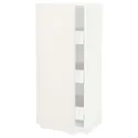 IKEA METOD МЕТОД / MAXIMERA МАКСИМЕРА, высокий шкаф с ящиками, белый / белый, 60x60x140 см 193.542.37 фото thumb №1