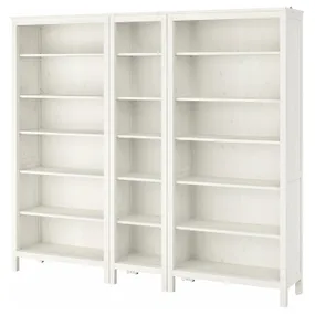 IKEA HEMNES ХЕМНЕС, книжкова шафа, біла пляма, 229x197 см 792.311.54 фото