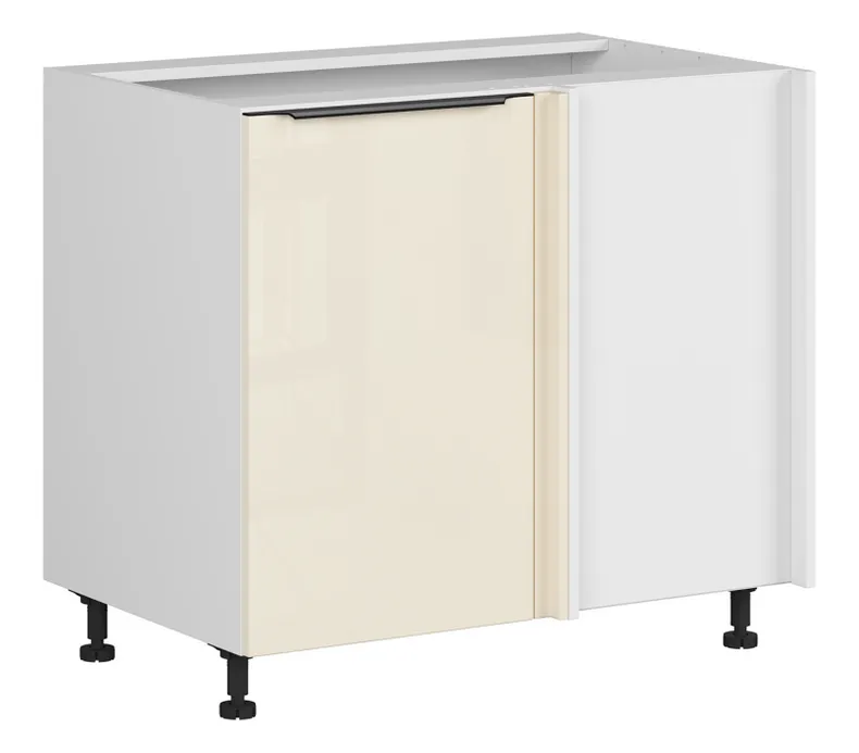 BRW Sole L6 правый кухонный угловой шкаф магнолия жемчуг 105x82 см, альпийский белый/жемчуг магнолии FM_DNW_105/82/60_P/B-BAL/MAPE фото №2