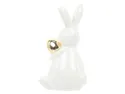 BRW Декоративна фігурка BRW Кролик з яйцем, 15 см, кераміка 092485 фото thumb №3