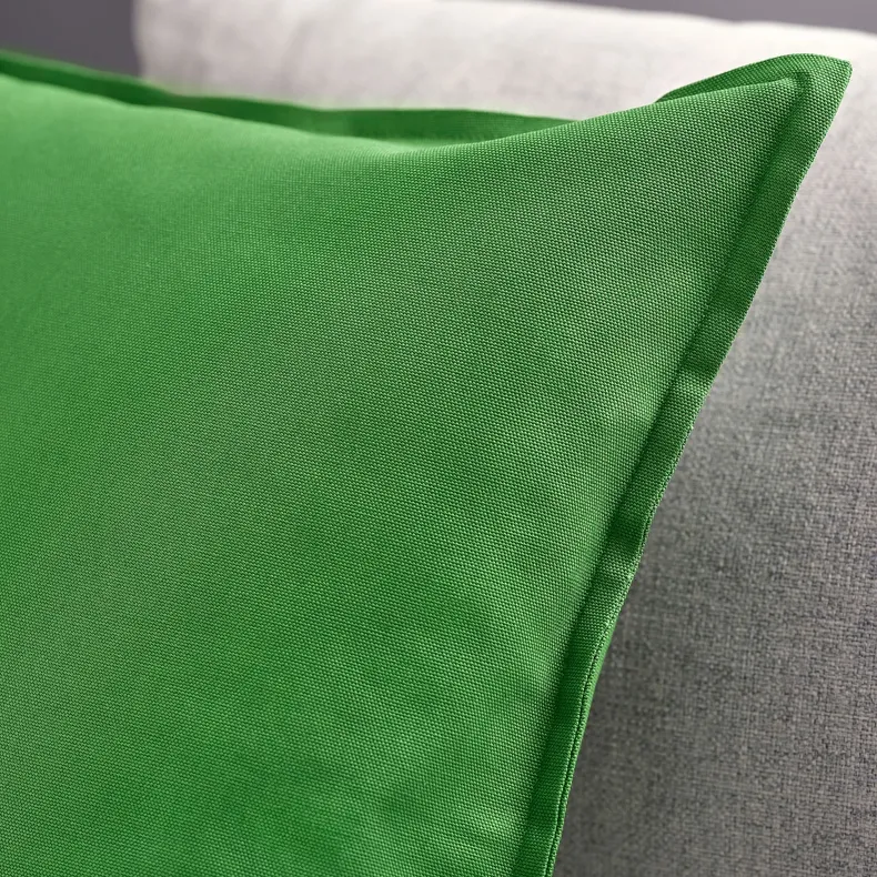 IKEA GURLI ГУРЛІ, чохол на подушку, яскраво-зелений, 50x50 см 605.541.20 фото №3