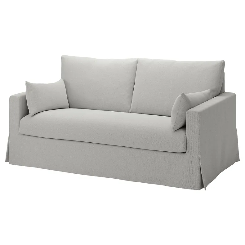 IKEA HYLTARP ХИЛЬТАРП, 2-местный диван-кровать, Талмира белая/черная 895.148.88 фото №2