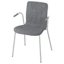 IKEA LÄKTARE ЛЕКТАРЕ, крісло для конференцій, середній сірий/білий 495.032.50 фото thumb №1