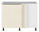 BRW Sole L6 правый кухонный угловой шкаф магнолия жемчуг 125x82 см, альпийский белый/жемчуг магнолии FM_DNW_125/82/65_P/B-BAL/MAPE фото thumb №1