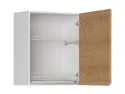 BRW Кухонный верхний шкаф Sole 60 см со сливом правый дуб арлингтон, альпийский белый/арлингтонский дуб FH_GC_60/72_P-BAL/DAANO фото thumb №3