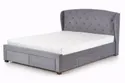 Двоспальне ліжко зі шухлядами HALMAR SABRINA 160x200 см сіре фото thumb №1