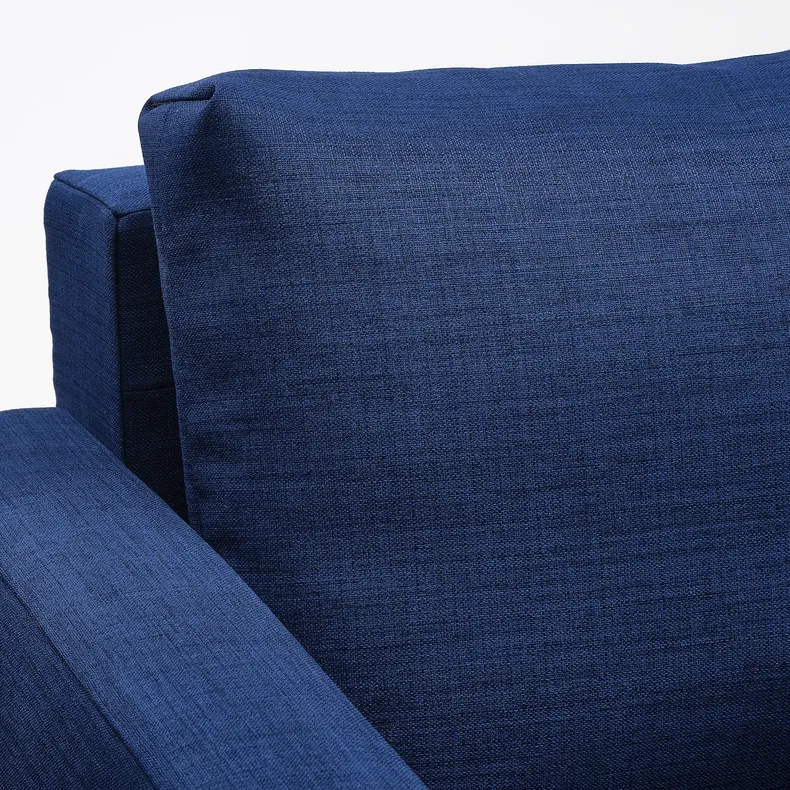 IKEA FRIHETEN ФРІХЕТЕН, 3-місний диван-ліжко, СКІФТЕБУ синій 604.315.63 фото №8